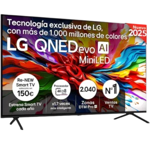 LG AI 55QNED92A6A 55'4K UHD QNED evo MiniLED Alfa8 Wi-Fi Smart TV Opiniones ❤️2026❤️ LG AI 55QNED92A6A 55'4K UHD QNED evo MiniLED Alfa8 Wi-Fi Smart TV