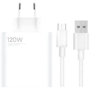 Cargador de carga Rápida Xiaomi 120W HyperCharge Combo USB Tipo-A Blanco + Cable USB-A a USB-C. Opiniones ¿Vale la pena en julio de 2026?.